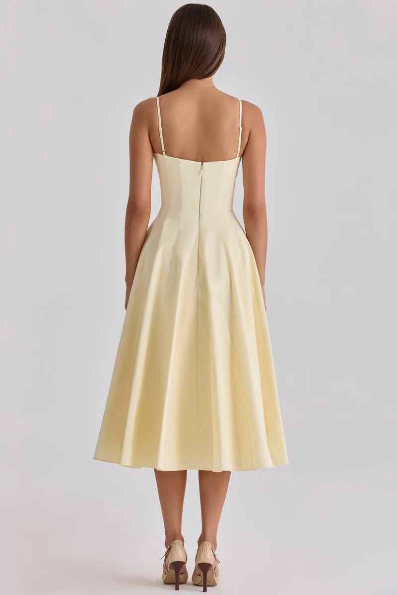 Nerea | Vestido Midi Amarillo