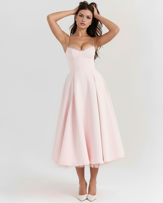 Claudia | Vestido Midi Blanco