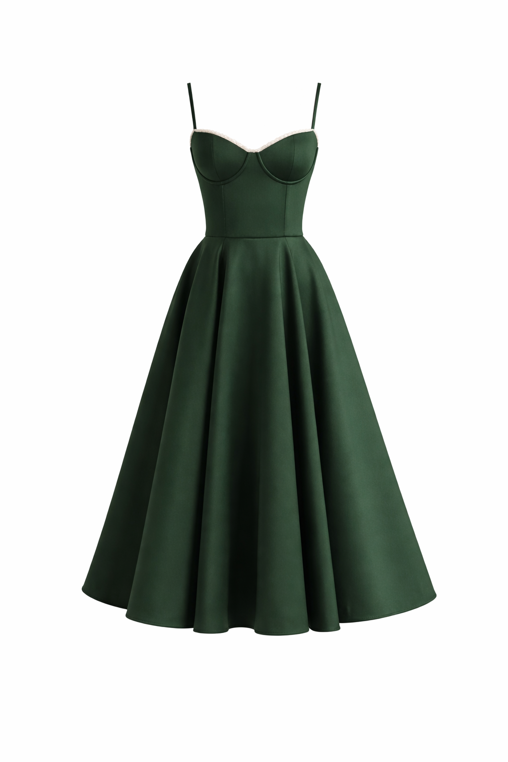 Claudia | Vestido Midi Verde