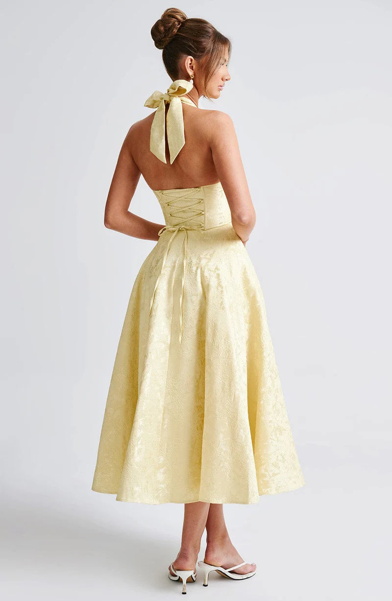 Rosana | Vestido Midi Amarillo