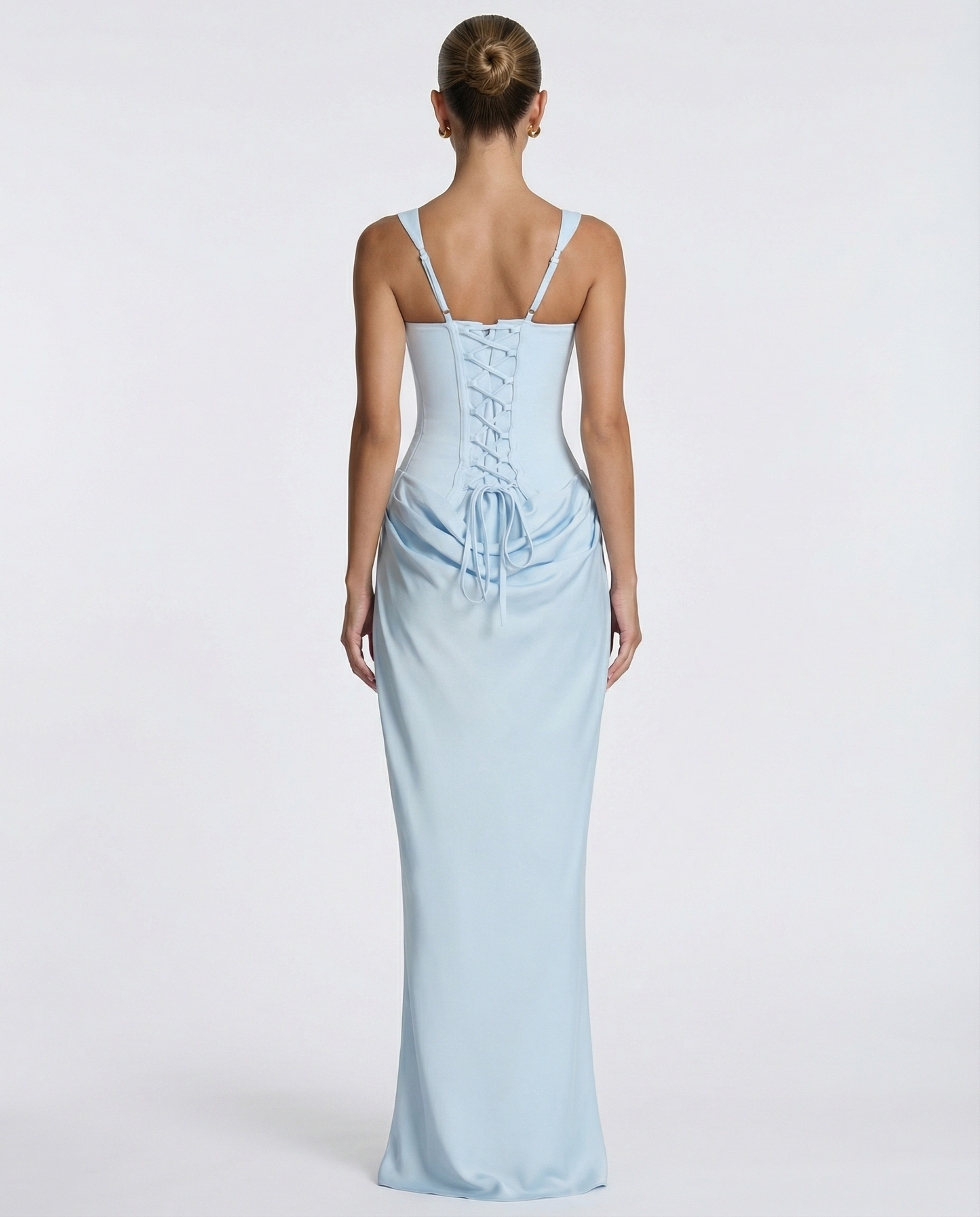 Eva | Vestido Maxi Azul Celeste