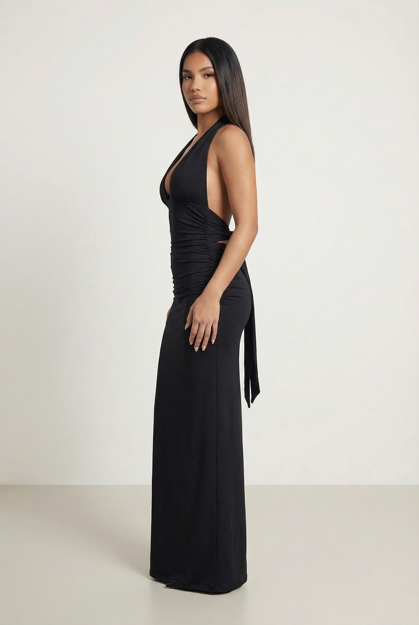 Laura | Vestido Maxi Negro