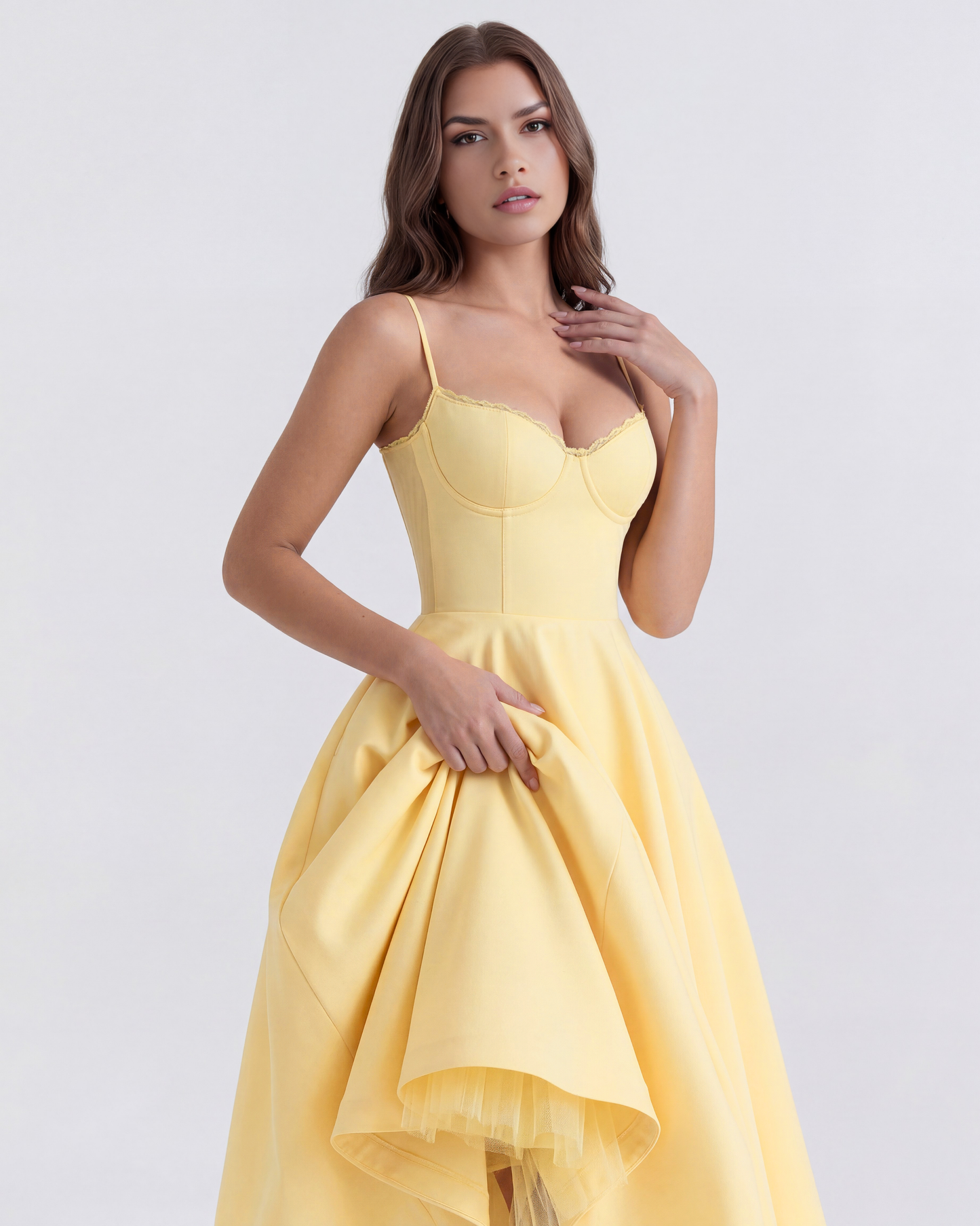 Claudia | Vestido Midi Amarillo