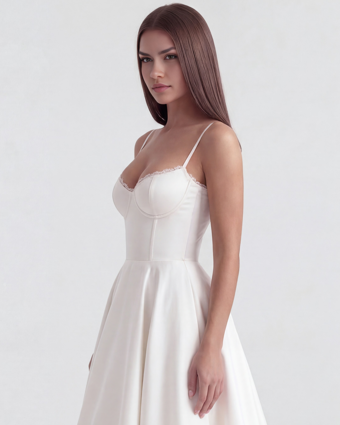 Claudia | Vestido Midi Blanco