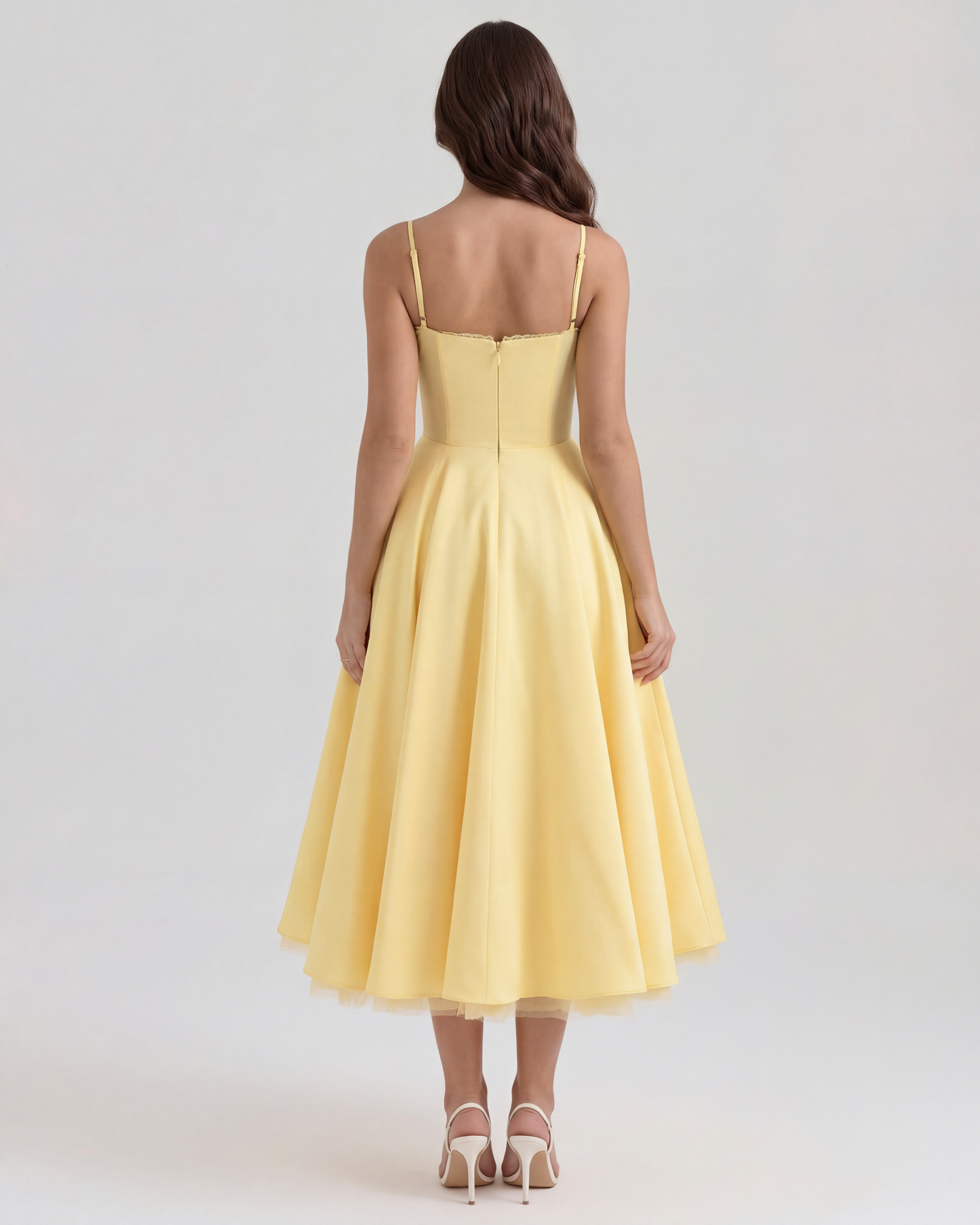 Claudia | Vestido Midi Amarillo