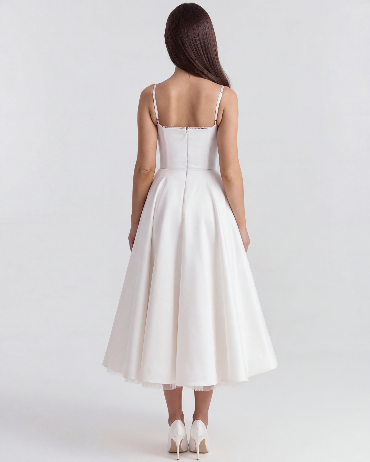 Claudia | Vestido Midi Blanco