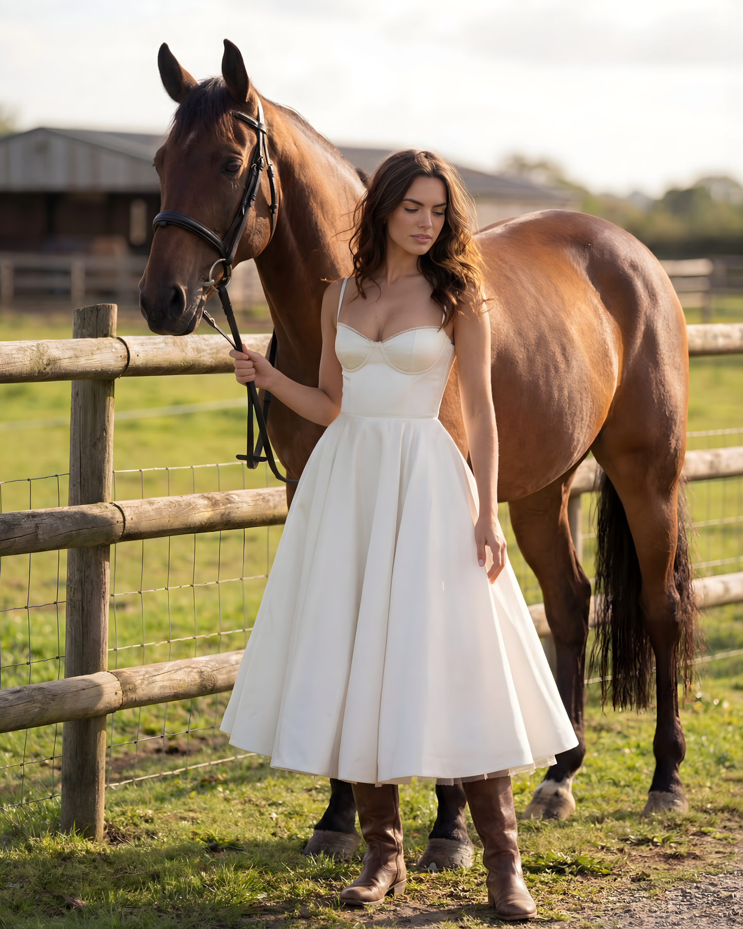 Claudia | Vestido Midi Blanco
