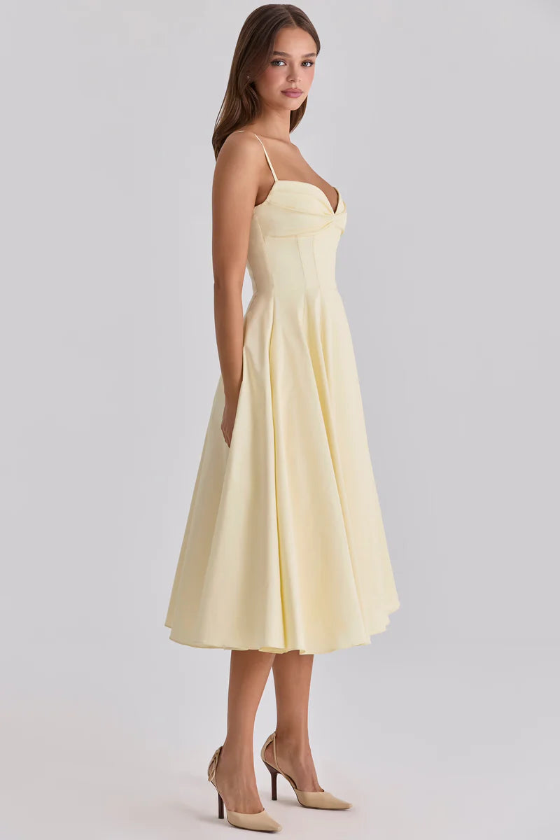 Nerea | Vestido Midi Amarillo