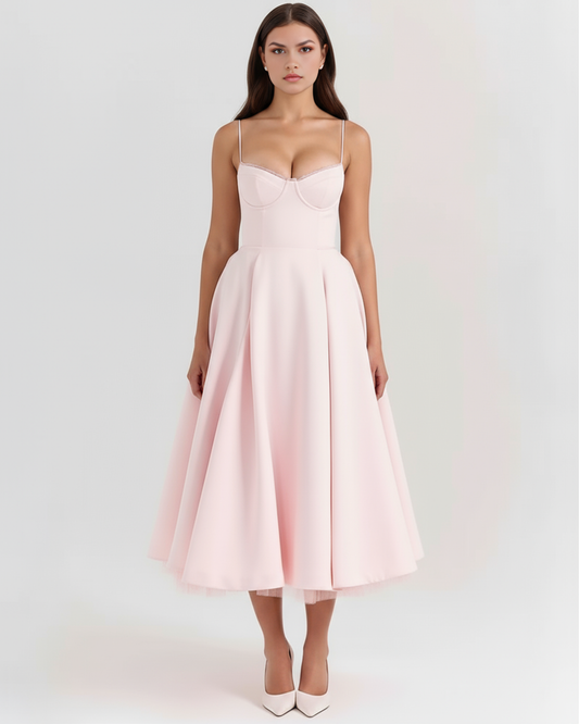 Claudia | Vestido Midi Blanco