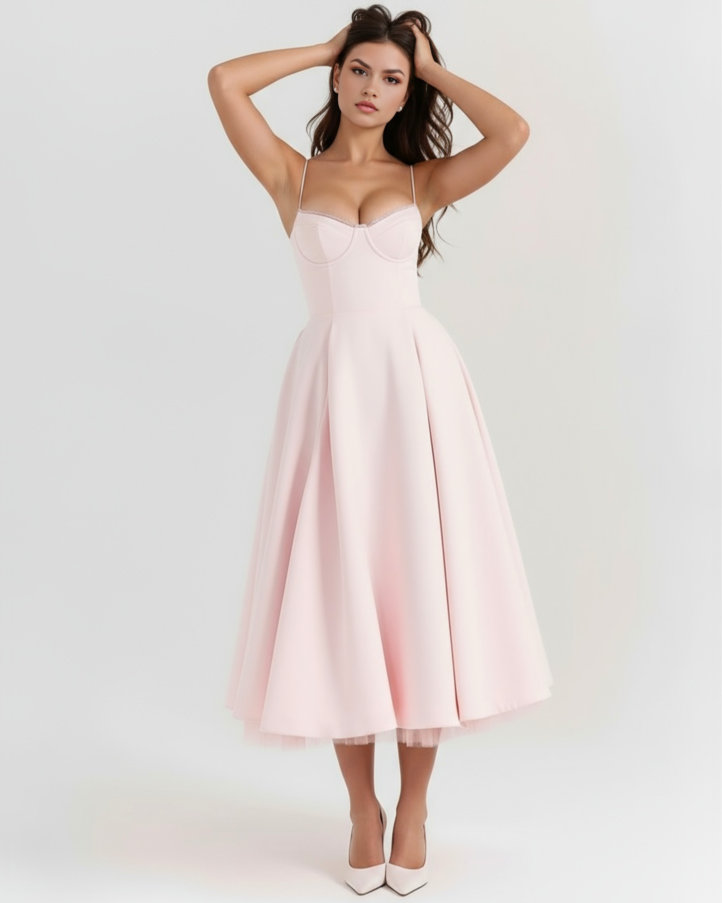 Claudia | Vestido Midi Blanco