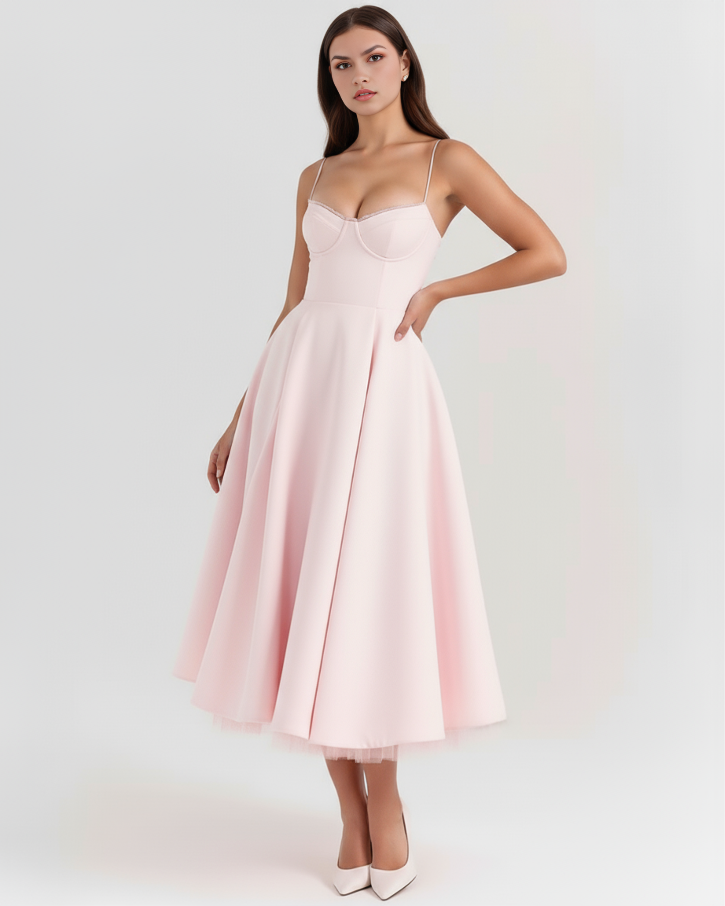 Claudia | Vestido Midi Blanco