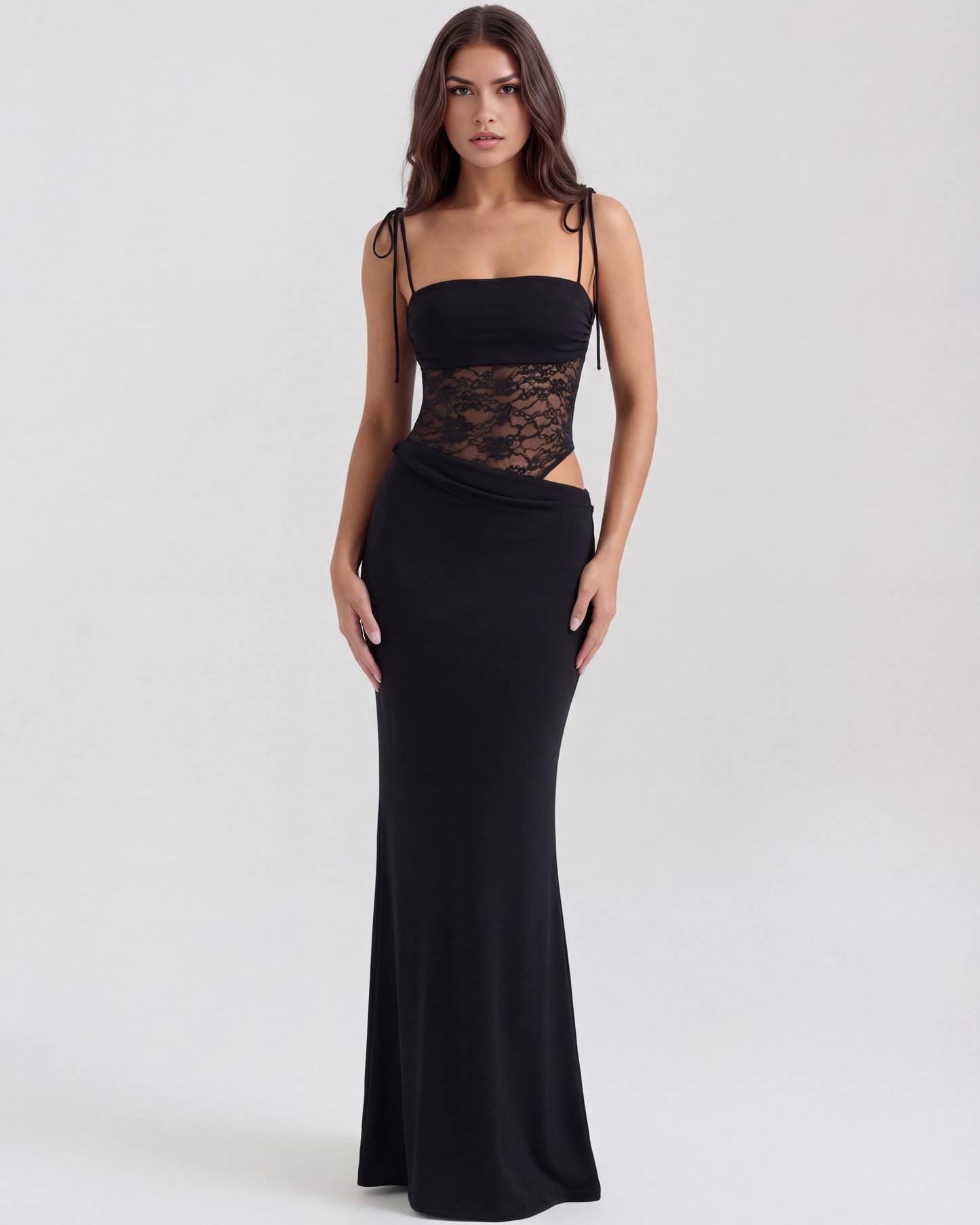 Almudena | Vestido Maxi Negro