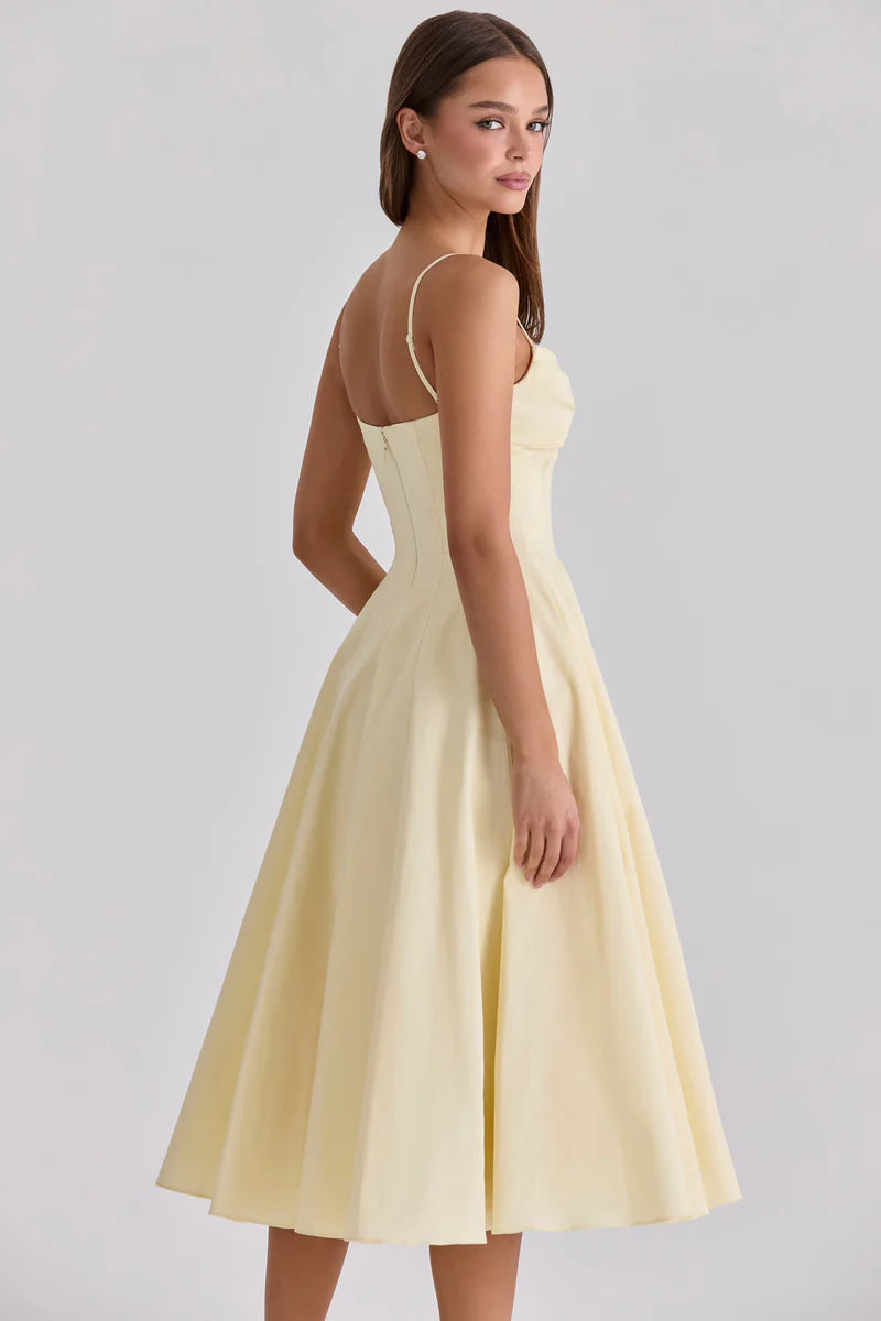 Nerea | Vestido Midi Amarillo