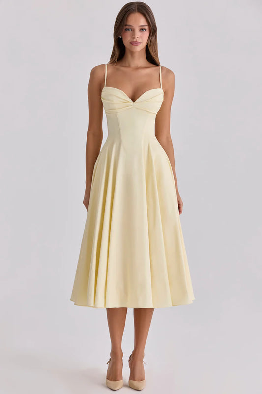 Nerea | Vestido Midi Amarillo