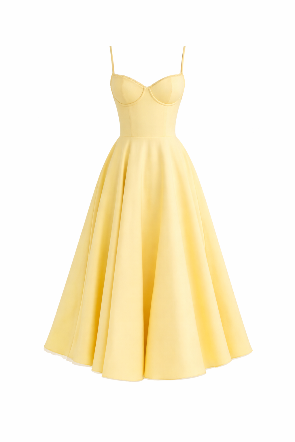 Claudia | Vestido Midi Amarillo