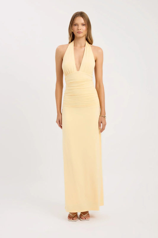 Laura | Vestido Maxi Amarillo