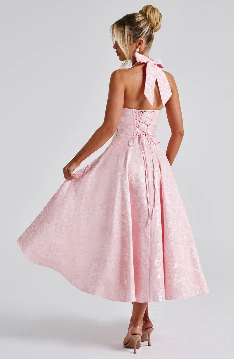 Rosana | Vestido Midi Rosa