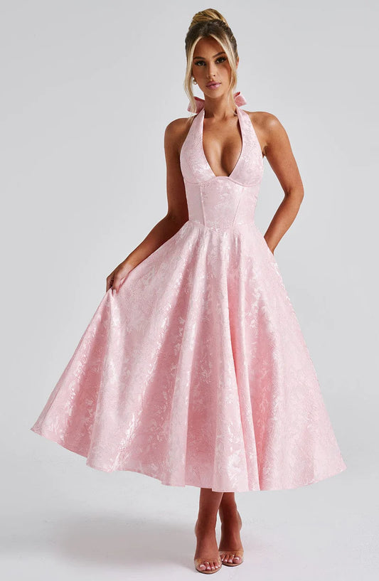 Rosana | Vestido Midi Rosa