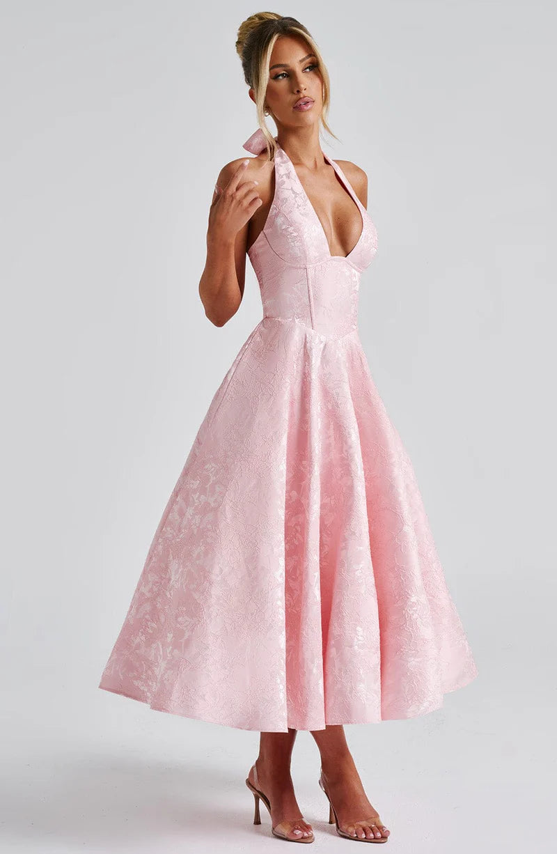 Rosana | Vestido Midi Rosa