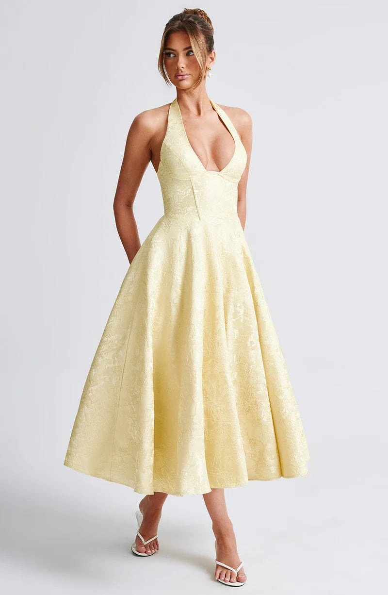 Rosana | Vestido Midi Amarillo
