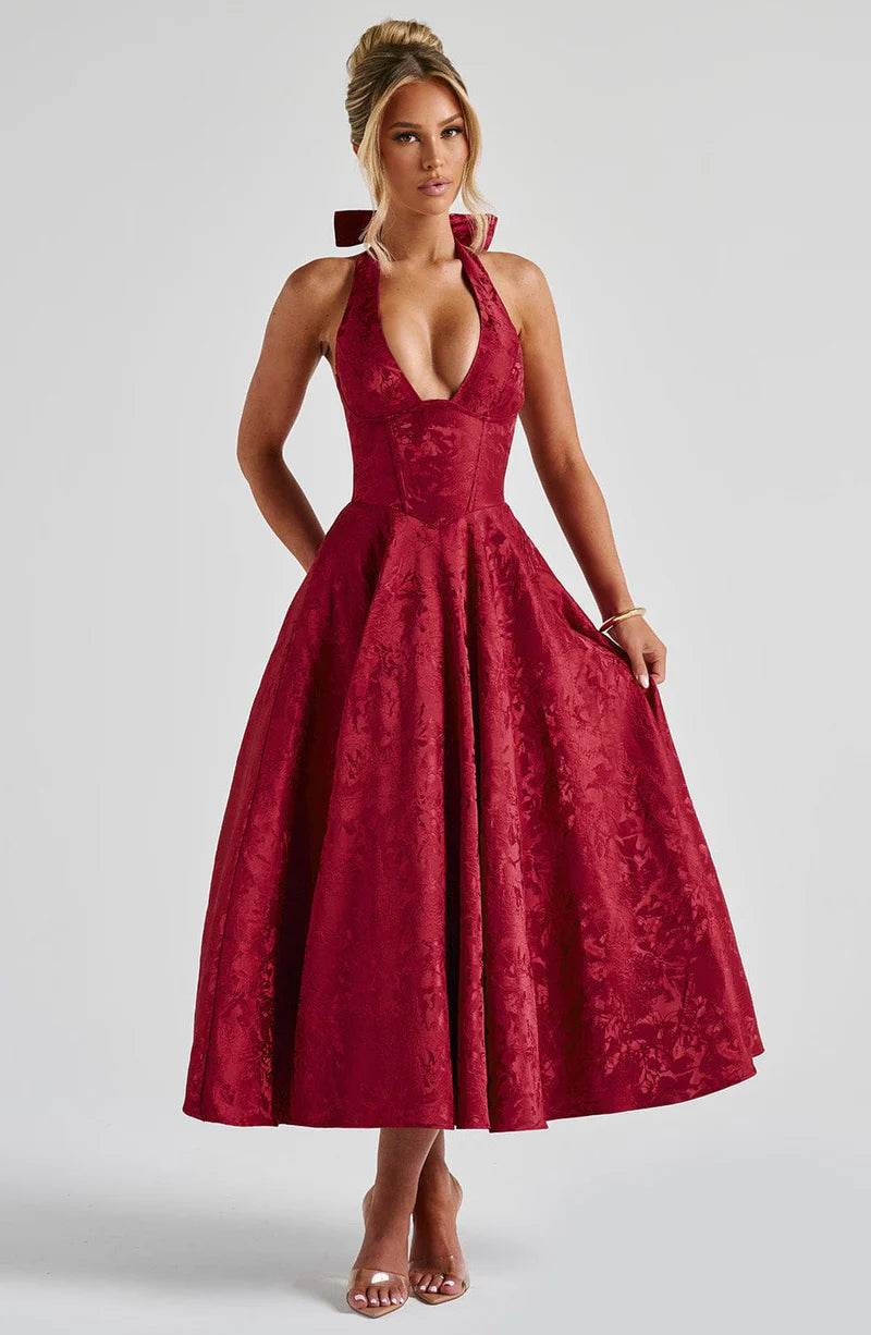 Rosana | Vestido Midi Rojo