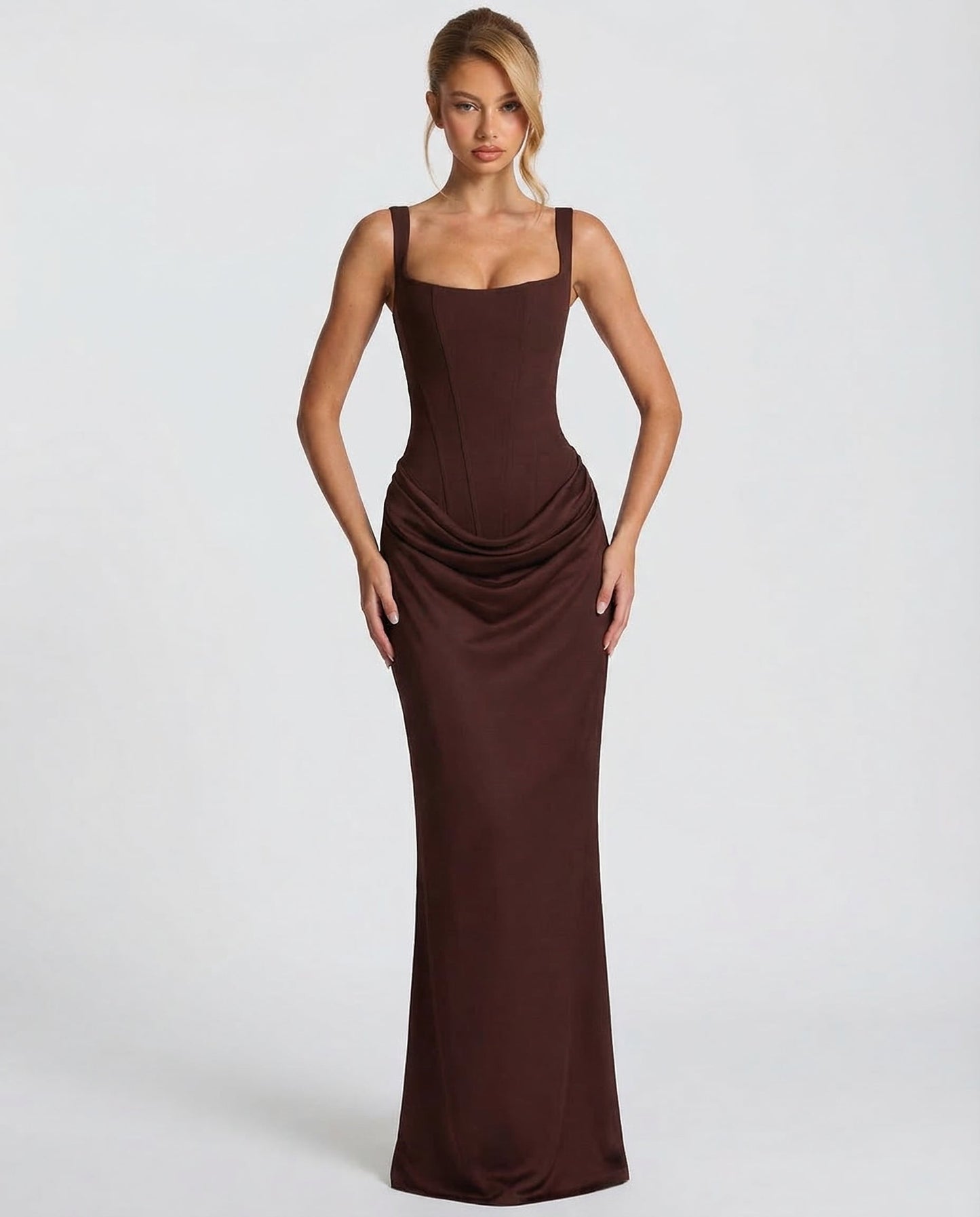 Eva | Vestido Maxi Marrón