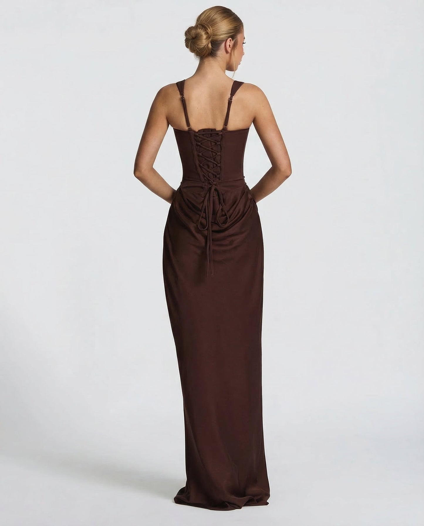 Eva | Vestido Maxi Marrón