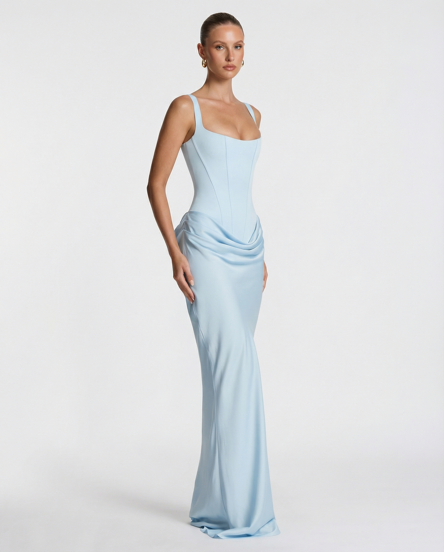 Eva | Vestido Maxi Azul Celeste